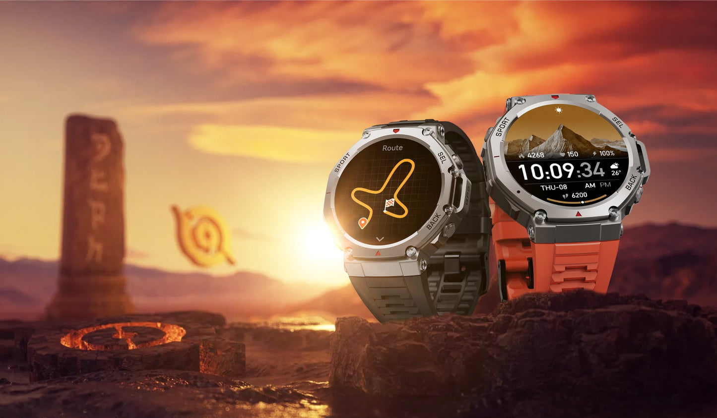 T-Rex 3 Ultra Built-in Dual-band GPS Smartwatch 5ATM Waterproof 48mm AMOLED Compass 170+ Sport Durable Military Smart Watch 2025
