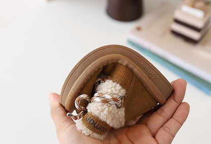 2025 New Winter Children Snow Boots Warm Plush Rubber Sole Toddler Kids Sneakers Infant Shoes Fashion Boys Girls Boots EU 21-30