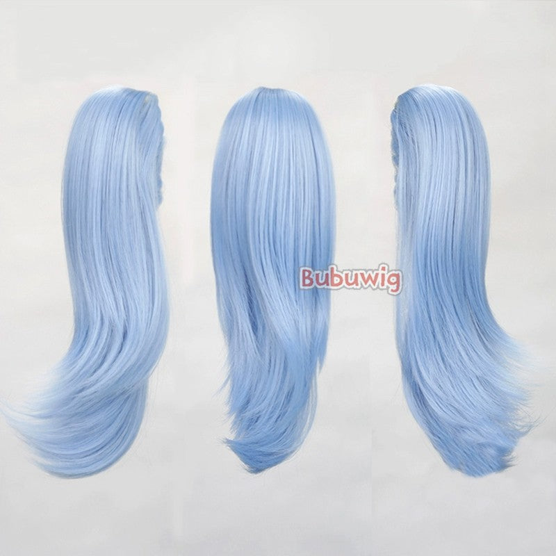 Bubuwig Cabelo Sintético 22 Cores 30cm Curto Liso Rabo de Cavalo Único Moda Anime Preto Vermelho Azul Perucas Cosplay Resistente ao Calor