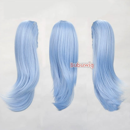 Bubuwig Cabelo Sintético 22 Cores 30cm Curto Liso Rabo de Cavalo Único Moda Anime Preto Vermelho Azul Perucas Cosplay Resistente ao Calor