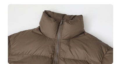 CHIC VEN Women Down Coats Loose Thick Stand-up Collar New Long Thick Down Jacket 80 White Duck Down Female Outerwear Winter 2024