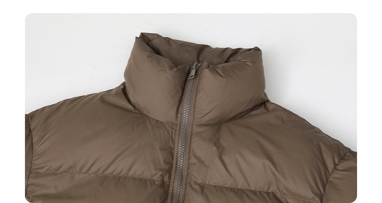CHIC VEN Women Down Coats Loose Thick Stand-up Collar New Long Thick Down Jacket 80 White Duck Down Female Outerwear Winter 2024