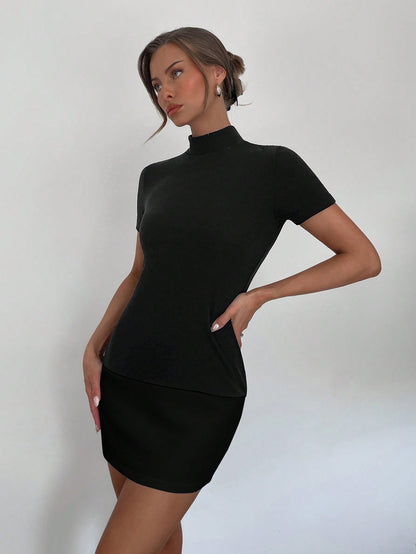 New Spring and Summer Workplace Commuter Office Woman Elite Style Contrast Color