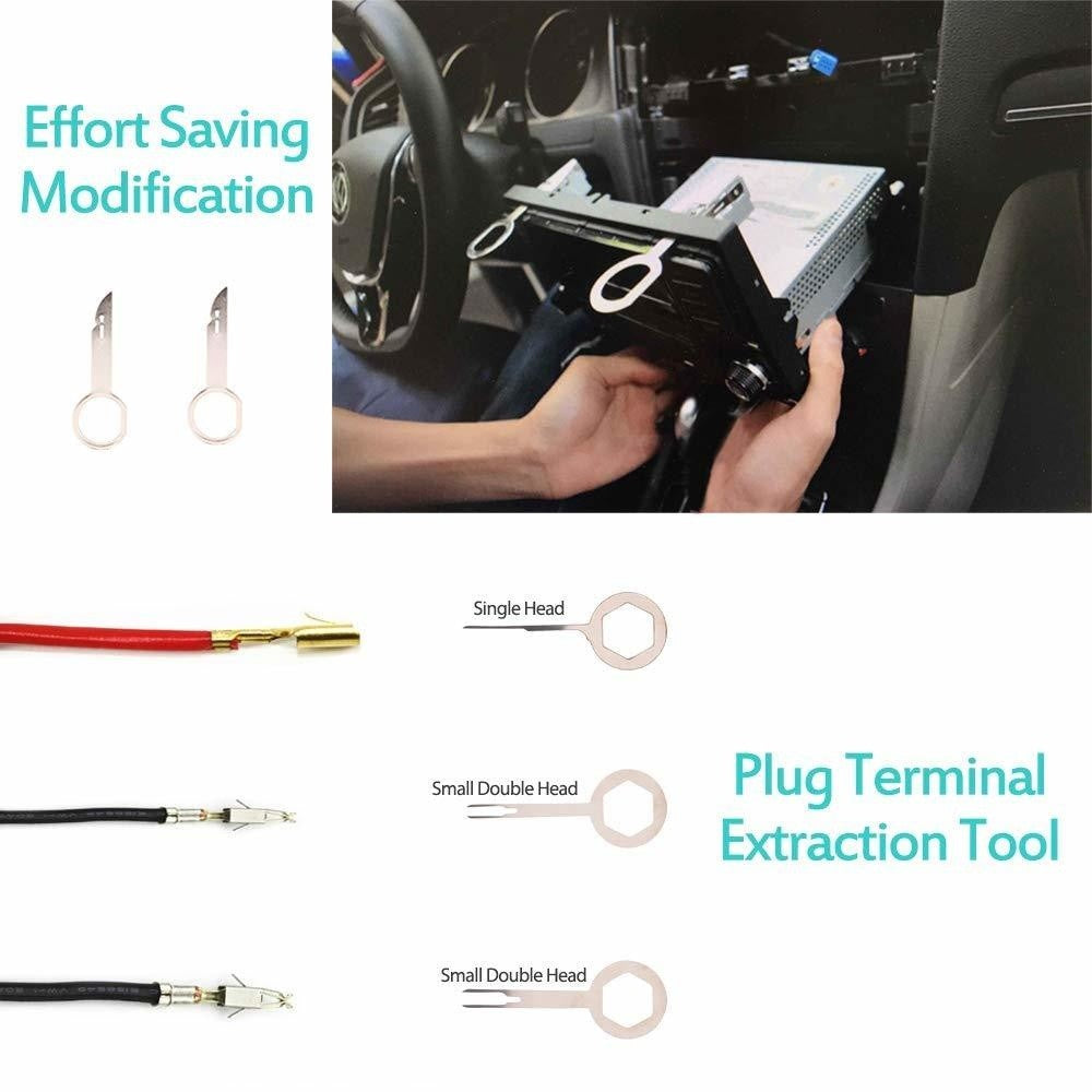 Ferramentas para carros Kit de desmontagem de interior de carro Ferramenta de remoção de acabamento de plástico extrator de clipes de carro Ferramentas de painel DIY para conjunto de extrator de acabamento automotivo