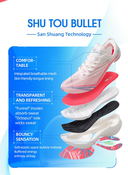 ONEMIX New Marathon Carbon Plate Running Racing Shoes Men Professional Stable Support Shock-relief Ultra-light Rebound Sneakers