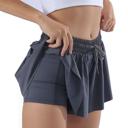 2in1 Jogger Flowy Athletic Shorts for Women Gym Yoga Workout Running Tennis Skirt Comfy Skort Lounge Cute Clothes Casual Summer