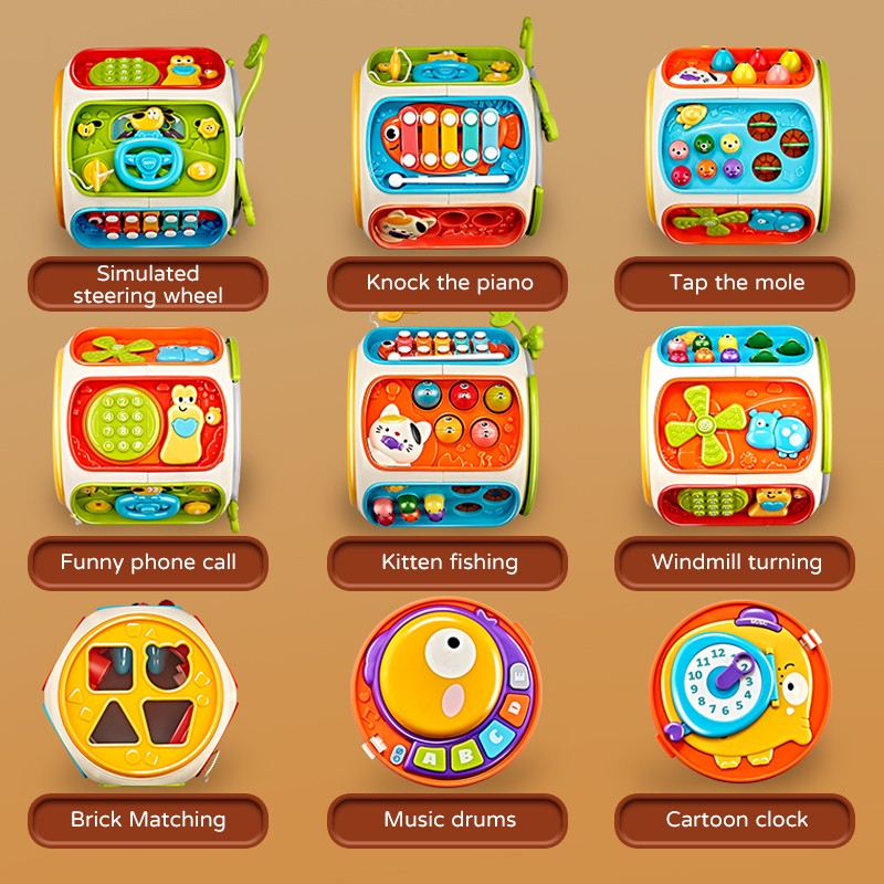 Celular de Brinquedo para Bebês, Música para Crianças, Alto-falante Móvel com Som e Luz, Brinquedo Educacional para o Desenvolvimento de Crianças a partir de 12 Meses