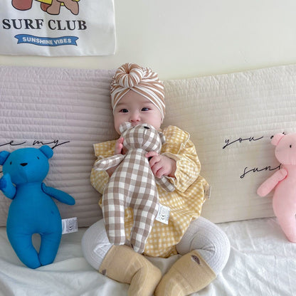 2024 New Little Bear Cloth Art Doll Cute and Creative Cloth Doll Doll Doll Adorable Baby Comfort Toy