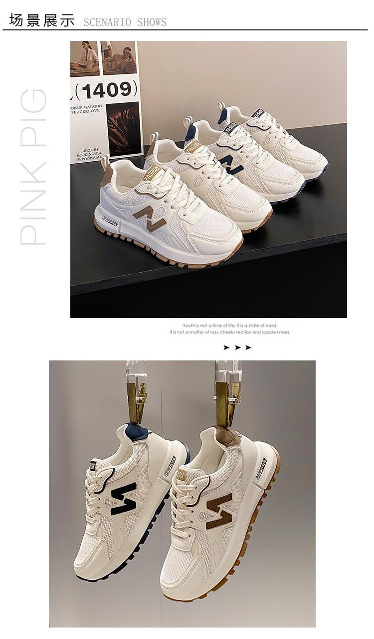 Sports Shoes for Women 2025 Spring New Super Hot Versatile Anti slip Casual Women's Shoes Soft Sole Running Little White Shoes