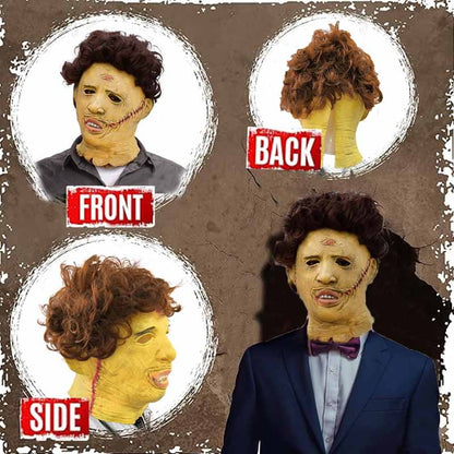 Texas chainsaw killer leather mask Halloween costume party cosplay latex mask Halloween party Supp  Horror Chainsaw Killer Leat