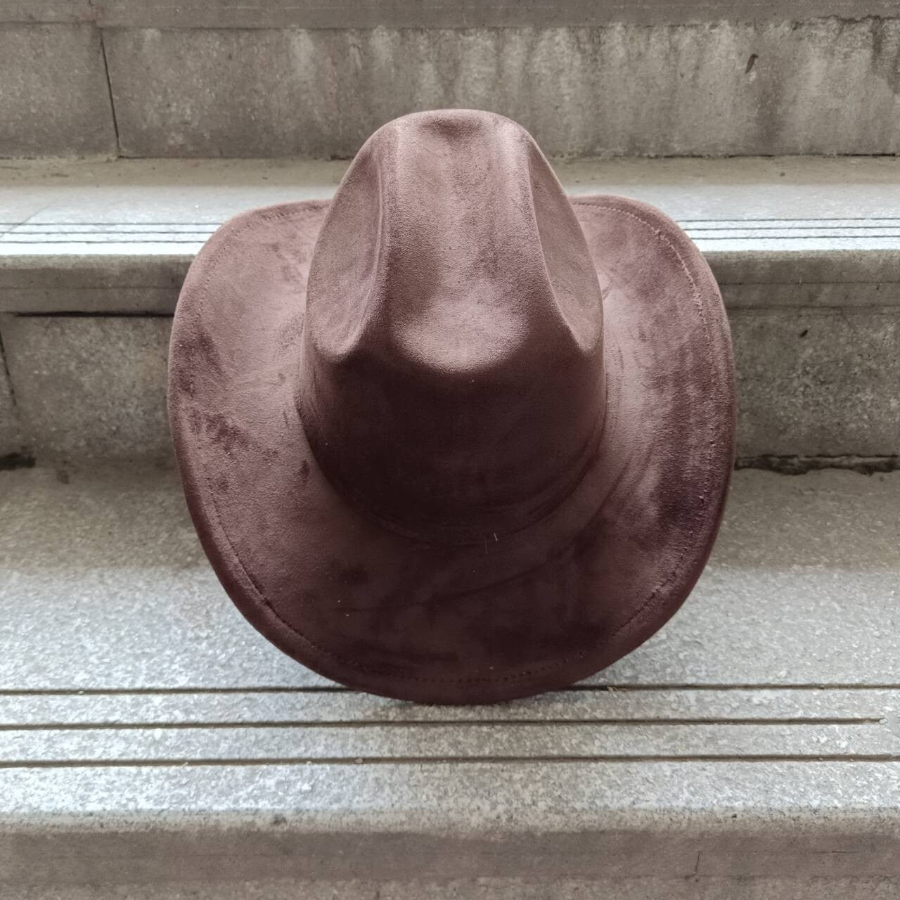 Suede Cowboy Hat Double Concave Top Classic Vintage Mens Womens Western Cowboy Hat ?????????? ?????
