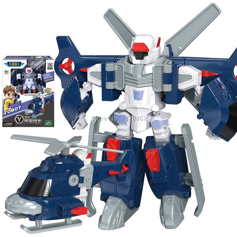 Mini Robô de Transformação Tobot Brinquedos Coreanos Desenhos Animados Irmãos Anime Tobot Deformação Carro Avião Brinquedos para Crianças Presente