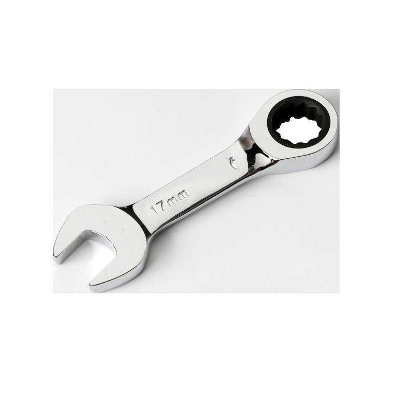 1 Chave de Catraca Curta - Alcance de 6-19mm, Chaves de Soquete de Catraca de Cabo Curto de 72 Dentes para Reparo Automotivo e de Porcas