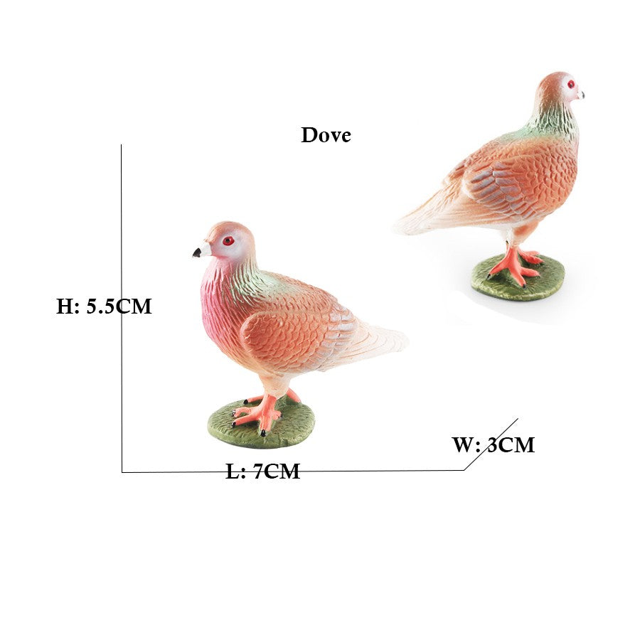 Coruja Flamingo Peru Tucano Seahawk Modelo Animais Estatuetas Plástico Pássaro Brinquedo Boneco de Ação Aventuras na Selva Presentes para Crianças Zoológico da Floresta