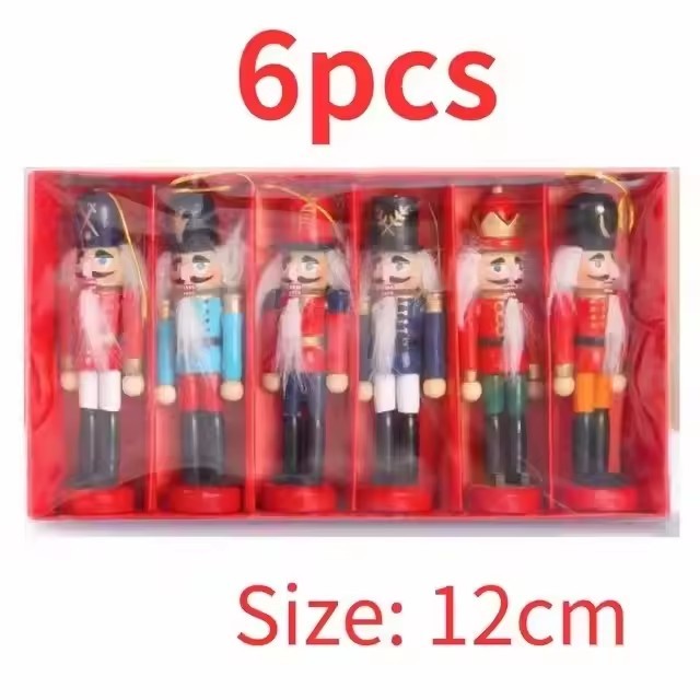 10/12/14cm Nutcracker Miniatures Pink Series Nutcracker Puppet Ornaments Desktop Decoration Cartoons Walnuts Soldiers Band Do