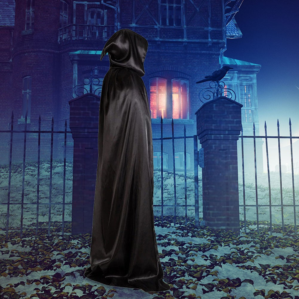 90-150cm Halloween Cloak Hooded Cape Halloween Christmas Cosplay Costume Devil Witch Vampire Cape Halloween Costumes Party Cloak