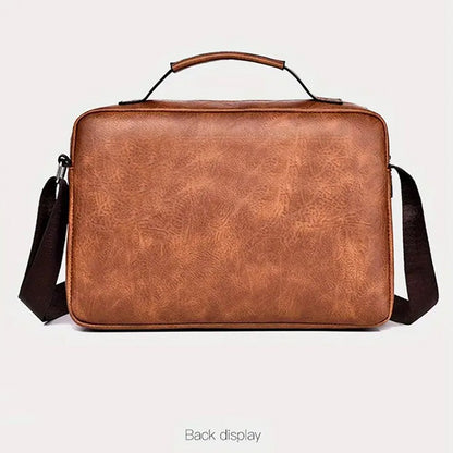 Men's and women's cross-body and shoulder bag for business, simple and casual, with minimalist design. Made of PU material.