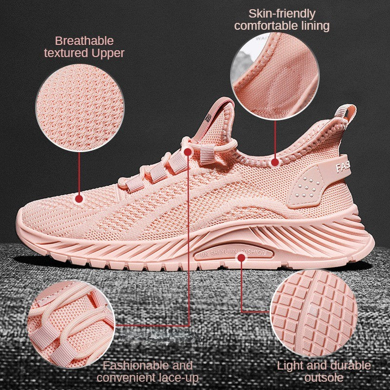 ?Sapatos Femininos Verão 2025 Tênis Casual Malha Respirável Leve Acessível Frete Grátis?