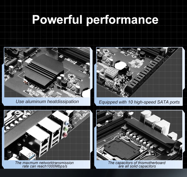 Placa-mãe X99 Dual-socket CPU LGA2011-3 8xddr3 ECC Slot de RAM Pciex16 Sata3.0 Servidor PC Placa-mãe