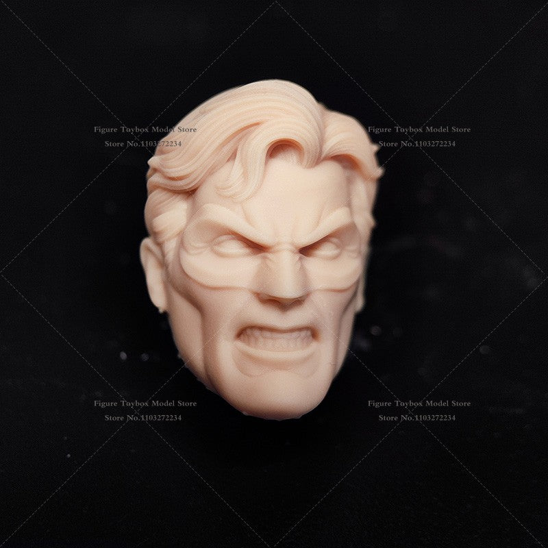 1/12 Quadrinhos Lanterna Verde Design de Máscara Escultura de Cabeça Masculina Não Pintada Guy Gardner Modelo Branco Brinquedos Para Corpo 6" Ml Shf Mezco