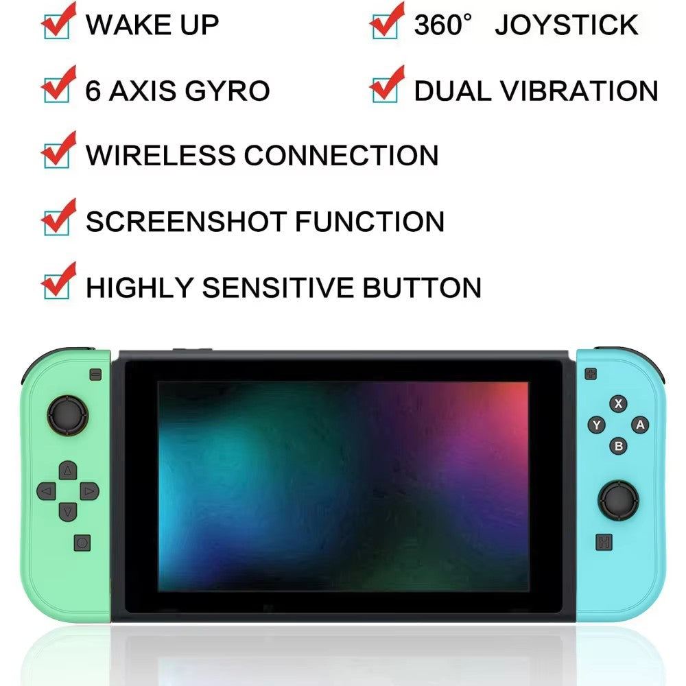 Joycon Switch Controller Joypad Wake-up Controllers for Switch/Lite/OLED Replacement Controller with Sword Dual Vibration