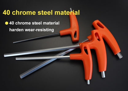 Chave hexagonal tipo L/chave allen de 2/2,5/3/4/5/6/8/10 mm, cabeça esférica/chata, ferramenta manual, adaptador universal de encaixe rápido, aço cromo vanádio, sextavada