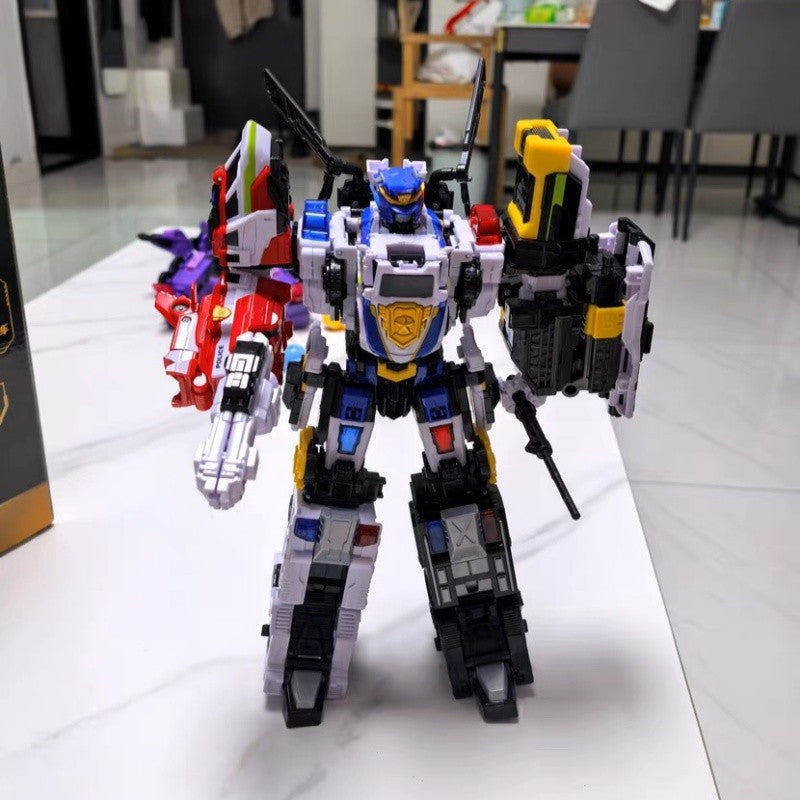 Pré-Venda Power Rangers Lucky Cat Micro Cosmos Mc-05 & Mc-03 Dragon King Caesar Action Figure Colecionável Modelo Montável