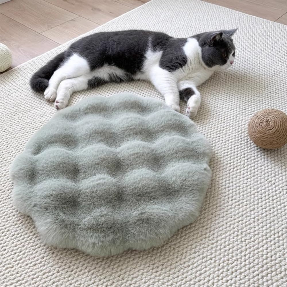Nova Almofada Redonda para Gatos, Lavável, Base Antiderrapante, Almofada para Animais de Estimação com Função de Isolamento, Cama para Cães, Almofadas para Dormir