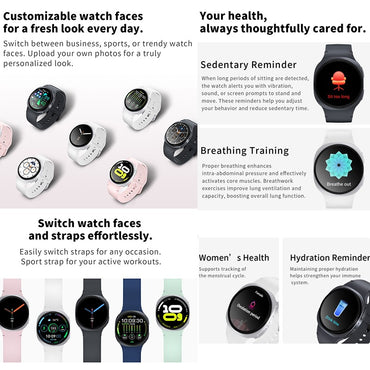 2026 Relógio Smartwatch GPS para Homens Mulheres Esporte Monitor Cardíaco Chamada Bluetooth NFC IP68 À Prova D'água Bússola Smartwatch 8 Mini