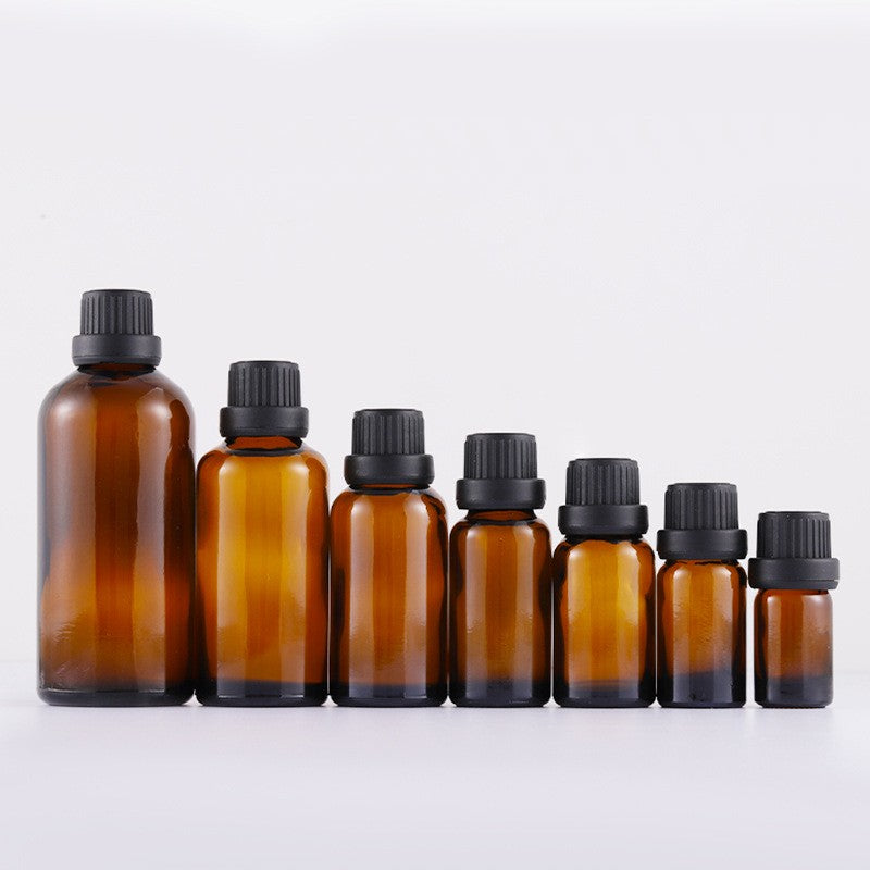 5/10PCS 100ML  Amber Brown Drop Bottle Massage Oil Pipette Glass Aromatherapy Liquid for Essential Basic  Bottles Refillable