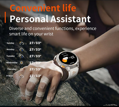 Smartwatch Masculino Novo T-REX3 2026 Bateria de 1100mAh 10ATM À Prova D'Água GPS Chamada Bluetooth 1.7" AMOLED HD Esportes Lanterna Inteligente