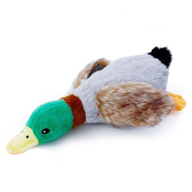 Brinquedo de Pelúcia Fofo de Pato com Som, Bicho de Pelúcia Chiador, Brinquedo para Cão que Limpa os Dentes, Brinquedo de Corda para Roer, Acessórios para Animais de Estimação