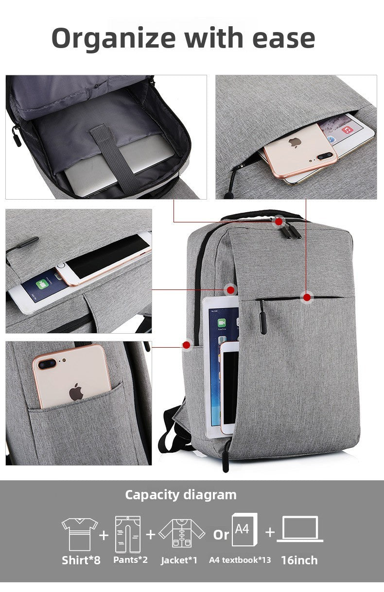 2025 New USB Charging Backpack, Waterproof Anti-Theft Laptop Bag College School Backpack, Business Travel Backpack for Men Women