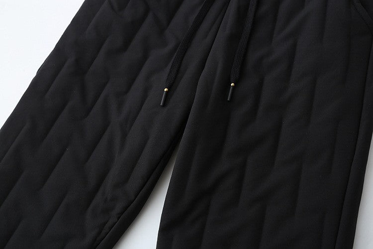 Plus Size Winter Thickened Slimming Warm down Cotton Pants Large Size Casual Trousers for plus Size Women Harlan Style Drawst...