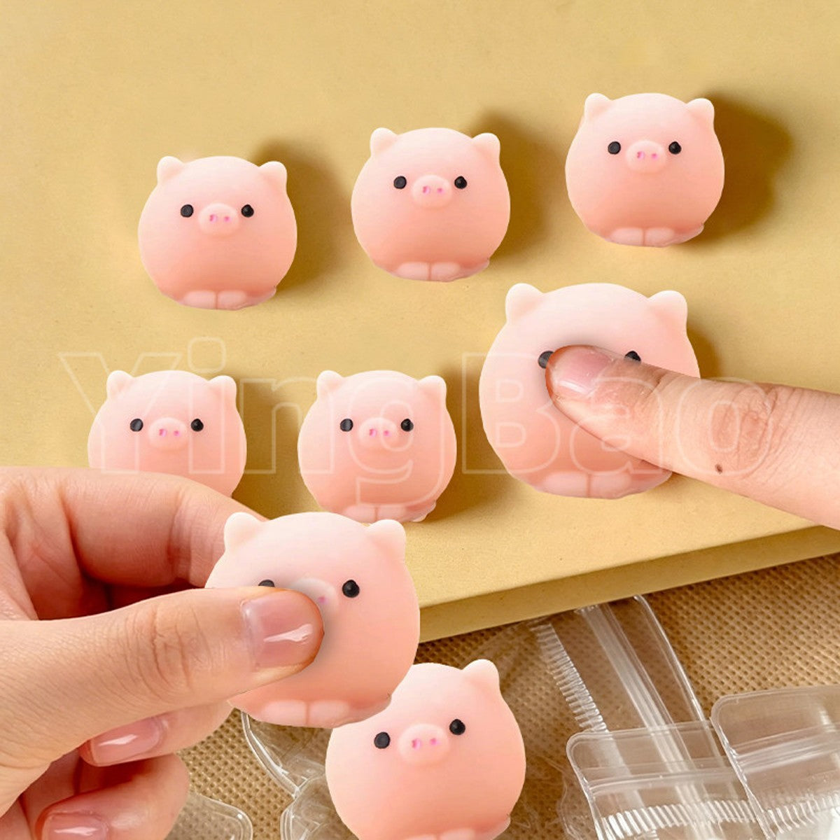 4/5/6PCS Kawaii Squishies Mochi Animal Antistress Toys Stress Relief Ball Relaxing Mood Squeeze Gifts Party Favors for Birthday