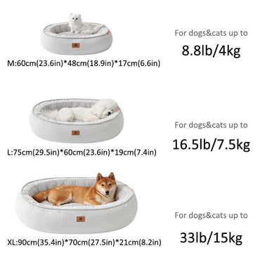 Cama para Cães Pequenos e Médios - Camas Laváveis para Cães Peludas, Camas de Inverno para Animais de Estimação com Zíper Removível