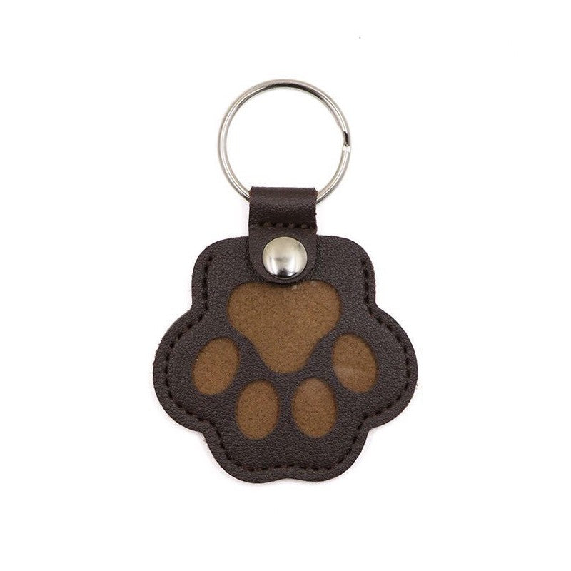 Chaveiro Memorial de Pelo de Animais de Estimação de Couro PU, Relicário de Lembrança para Pelo de Gato e Cachorro, Pingente para Guardar Pelo de Animais de Estimação, Acessórios para Pendurar em Bolsas