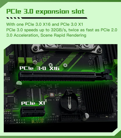 Placa-mãe MACHINIST X99 PR9-H Kit Com CPU Xeon E5 2650 V4 LGA2011-3 Memória RAM DDR4 16GB (1*16GB) 2133MHZ NVME M.2 SATA