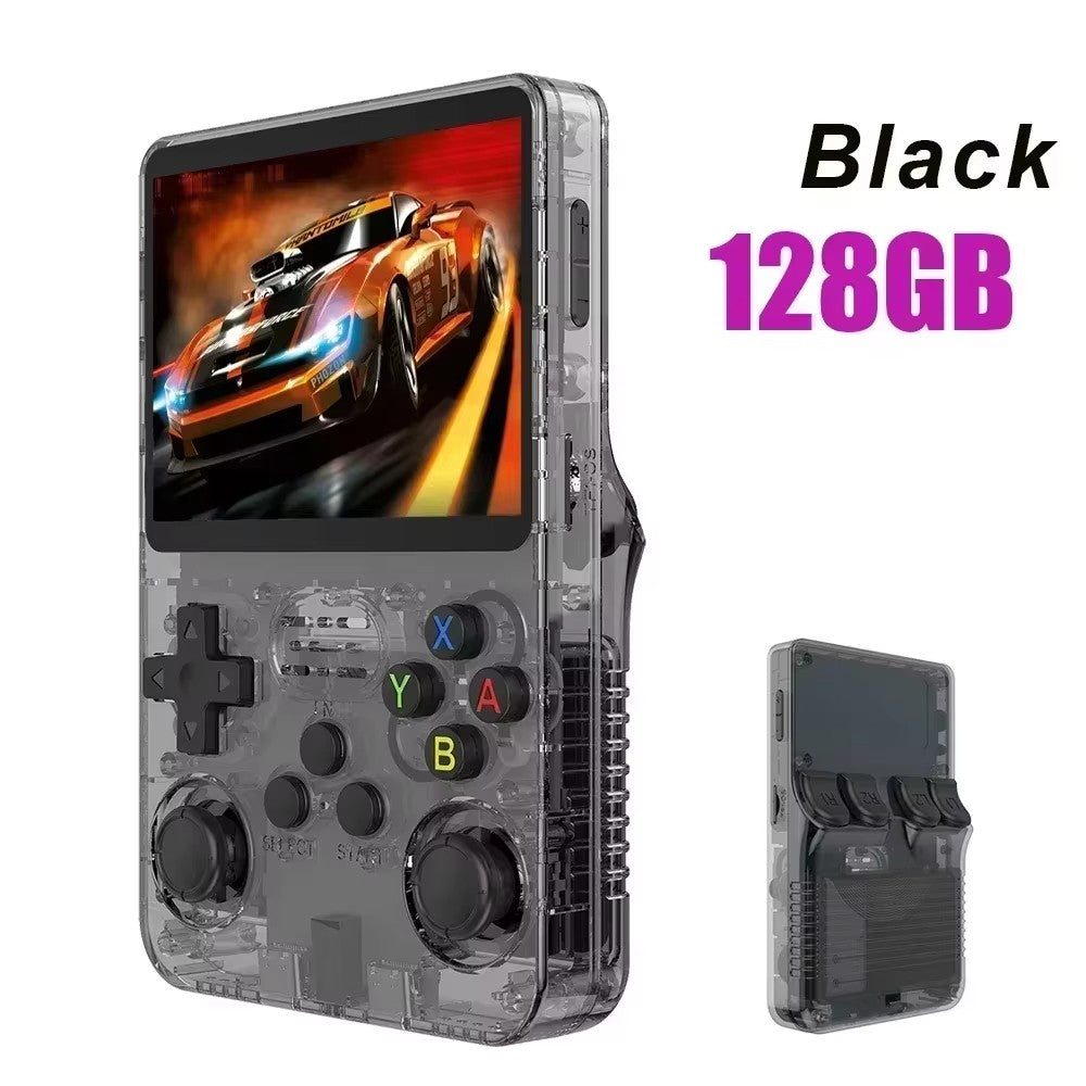 R36S Original Retro Handheld Game Player Arkos System 3.5" IPS Screen Portable 64/128GB Hall Effect Emulator Wireless Gamepad
