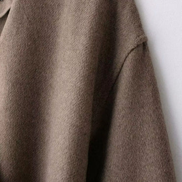 Women's Outerwear 2024 New Fashion With Belt Soft Top Elegant Chic Autumn/Winter Coat