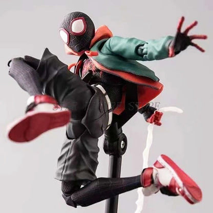 Coleção de Bonecos de Ação Sv Action Spider-Man Peter Parker Sentinel Marvel Homem-Aranha no Aranhaverso Brinquedos Modelo de Estatueta