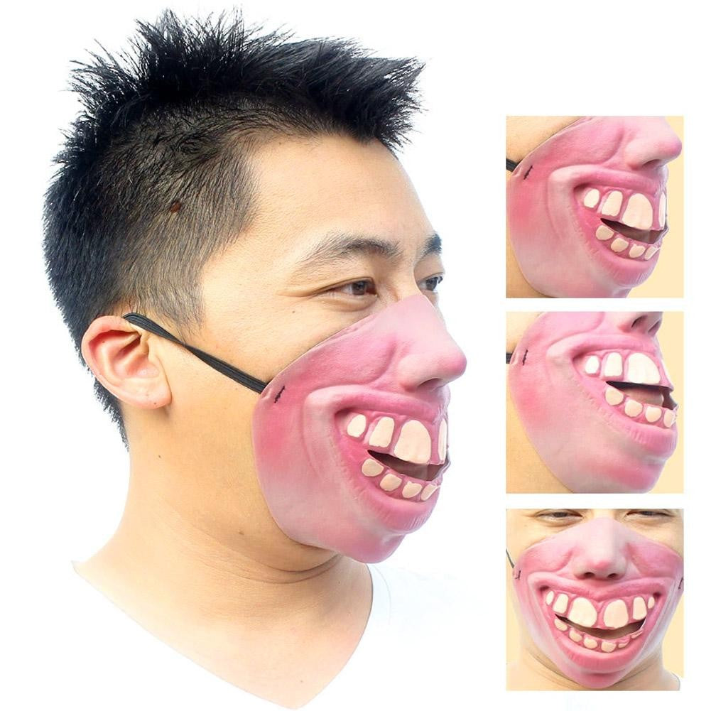 2026 New Funny Adult Party Mask Latex Clown Cosplay Hallowmas Party Decor Half Face Horrible Scary Mask Party Decoration Supplie