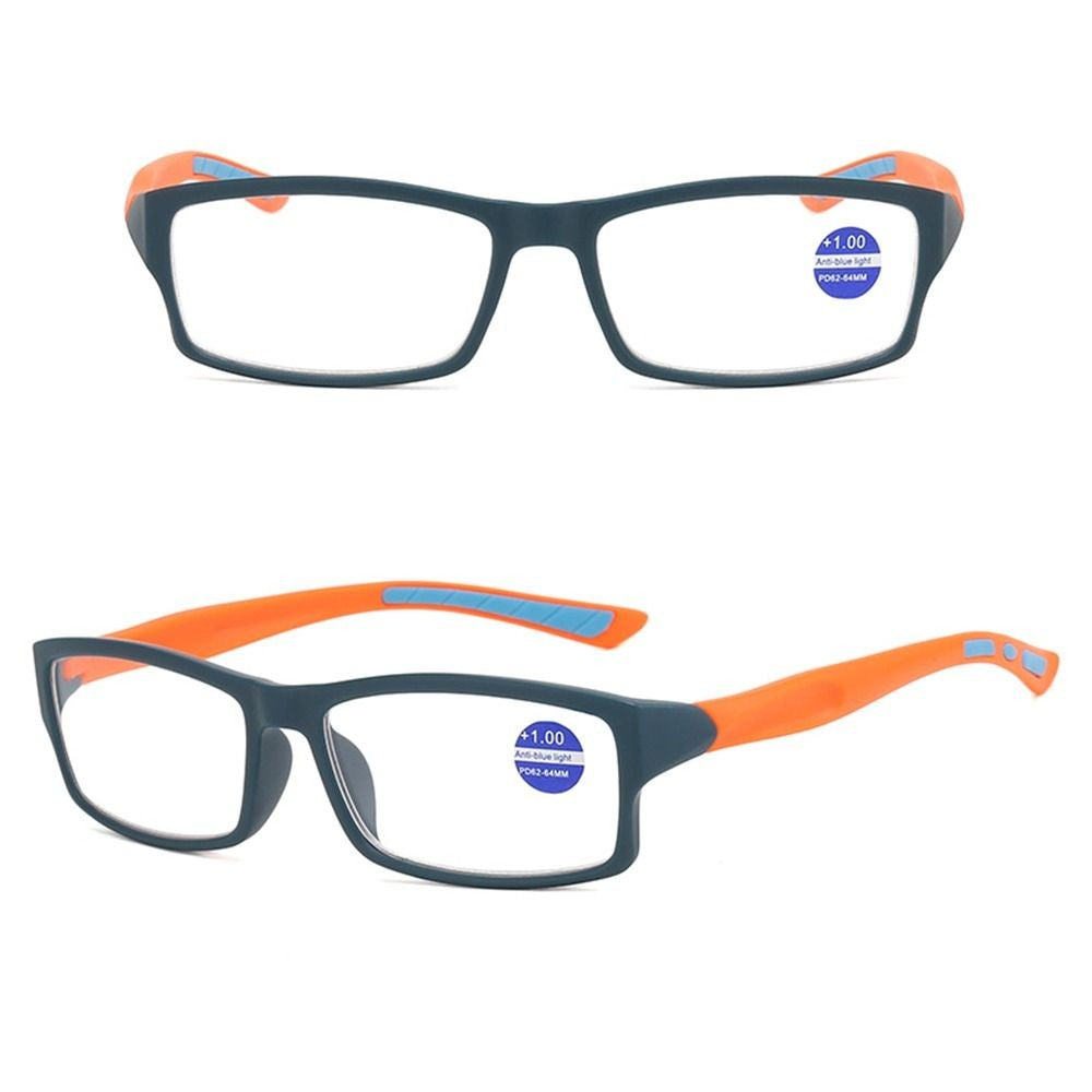 Sport Men Reading Glasses Ultralight Anti-blue Light Presbyopia Eyeglasses Women Men Far Sight Optical Eyewear Diopters +100+400