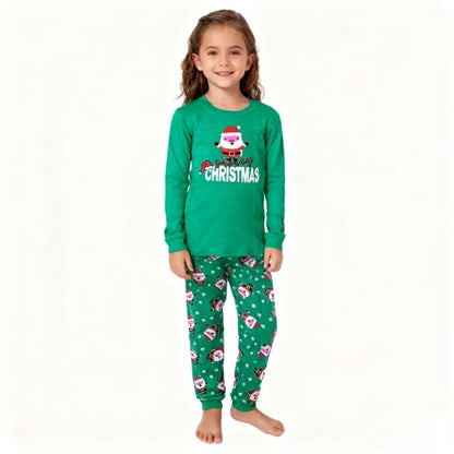 Boys Girls Christmas Long Sleeve Pajama Sets Kids Santa Claus Pjs Baby Pijamas Children Soft Sleepwear For "Merry Christmas";;VERDADEIRO;;"CR1707,10T