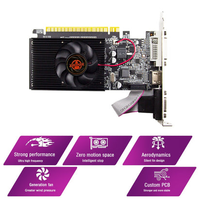 Placa de Vídeo AIBOMAN GT610 1G/2G DDR3 NVIDIA GeForce PCIE X16 2.0 HD DVI VGA 1800MHz 64Bit GPU Placas de Vídeo para Computador