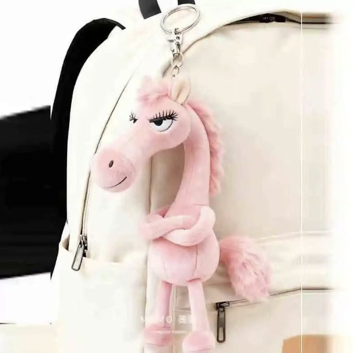 Horse Pendant 2026 Year Of The Horse Plush Horse For Bags Keychain Creative Mascot Horse New Year Party Decorations Gift