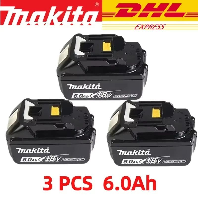 Bateria Recarregável de Íons de Lítio Makita para Ferramentas Elétricas 5.0Ah 6.0Ah 9.0Ah 18V BL1860B BL1860 BL1850 BL1830 BL1815