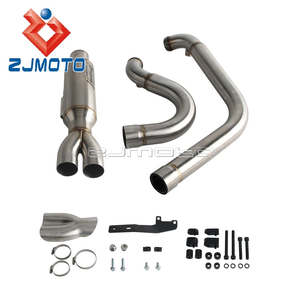 For Harley M8 Touring Electra Glide Road King Street Glide Road Glide 2017-2025 Motorcycle Complete Exhaust Muffler Escape Pipe