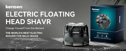 KENSEN Electric Head Shavers for Bald Men 6D Magnetic Razor Hair Trimmer USB Rechargeable LED Display Waterproof Beard Shavers