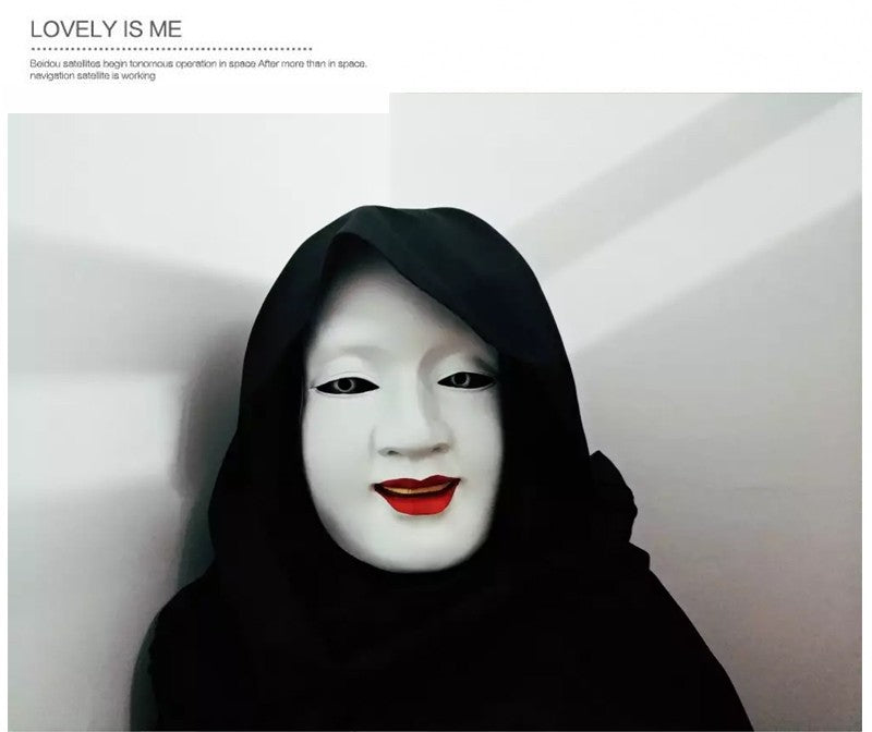 Horror Cosplay Anime Halloween Mask Japanese Noh Opera Huoying Tang Monk Costume Sun Jilang Mask Prajna Leech Masks Event Party